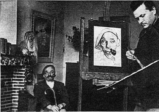 Au travail dans son atelier