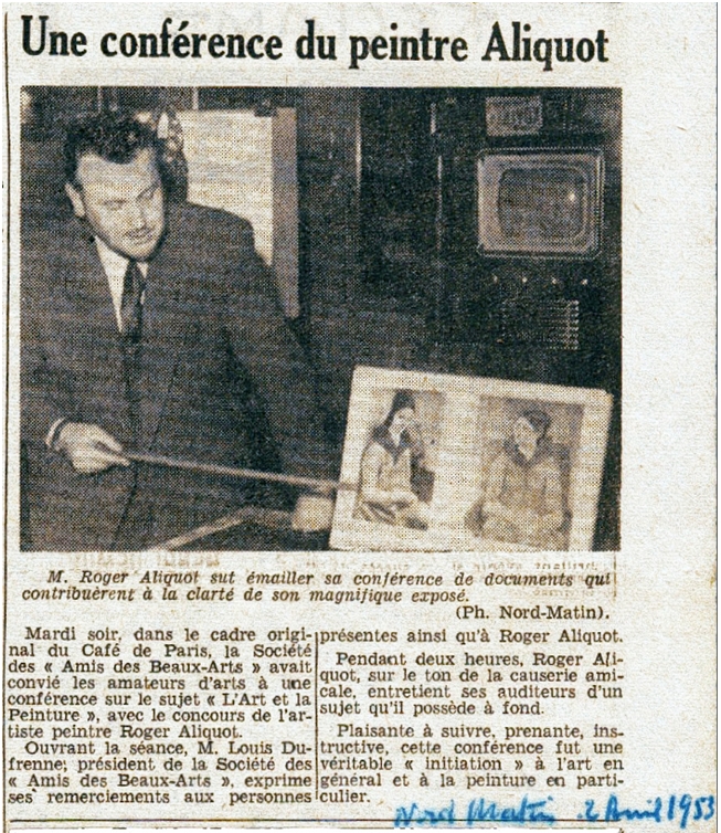 Conférence sur l'art au café de Paris