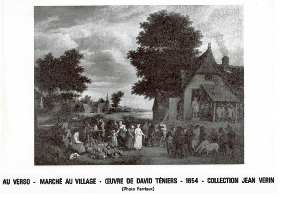 Salon de l'Art et la Brocante - 1967 - Tableau de David Téniers