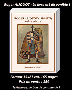 Bon de commande de l'ouvrage Roger Aliquot (1914-1979) - Artiste peintre