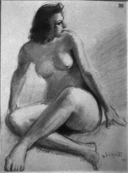 Étude de nu - 1945
