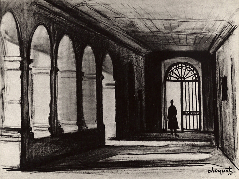 Cloître de Saint-Geniez-d'Olt - Aveyron - 1955 