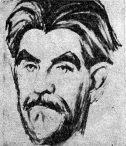 Homme barbu - 1956 (Photo de presse)