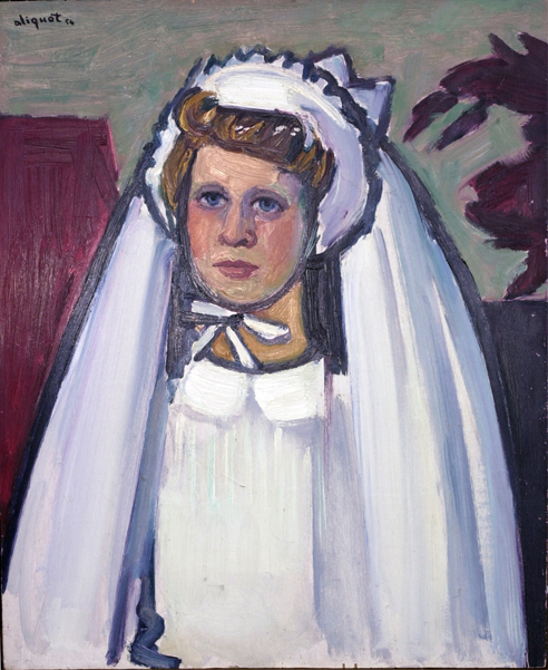 Portrait de Raphale en communiante - 1954