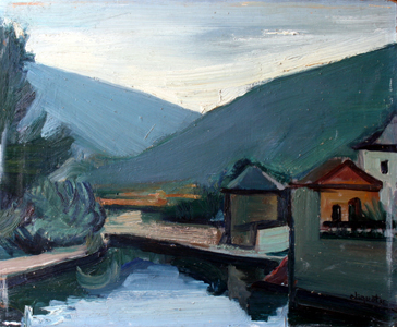 1955 - Paysage, Huile