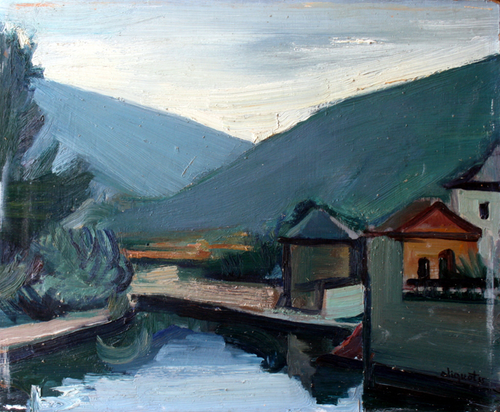 Paysage de montagne - Aveyron - 1955