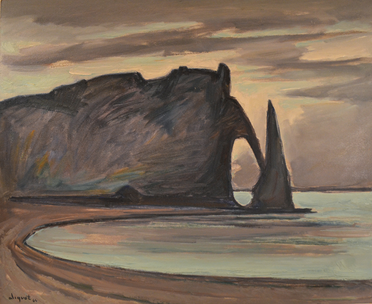 Étretat au crépuscule - 1964