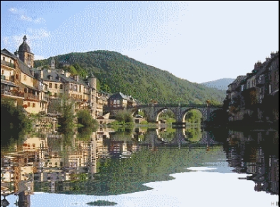 Une vue sur le Lot à Saint-Geniez